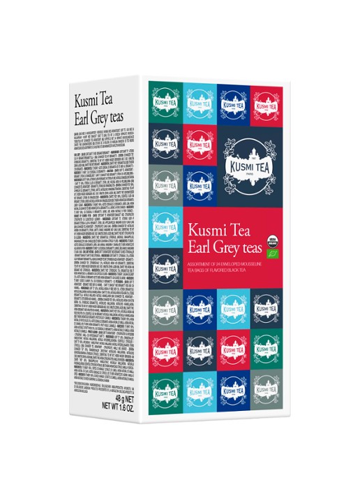 Kusmi Tea Essentials 12 soorten theezakjes 24 stuks 24 x 53 gram - voorkant 2 multicolor