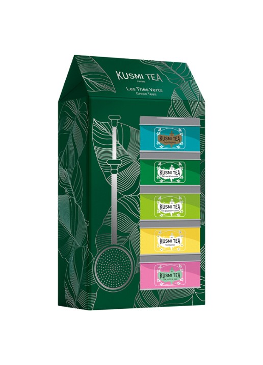 Kusmi Tea Green Teas losse thee met thee-infuser 6-delig in giftbox
