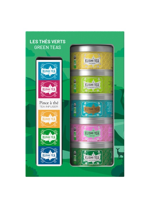 Kusmi Tea Green Teas theeset met losse thee 5 x 20 gram