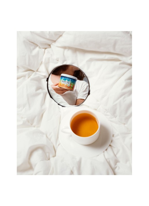 Kusmi Tea Happy Mind losse thee 100 gram - detail 5 geel