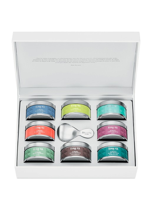 Kusmi Tea La Collection A. Ducasse theeset van 8  mini's + lepel