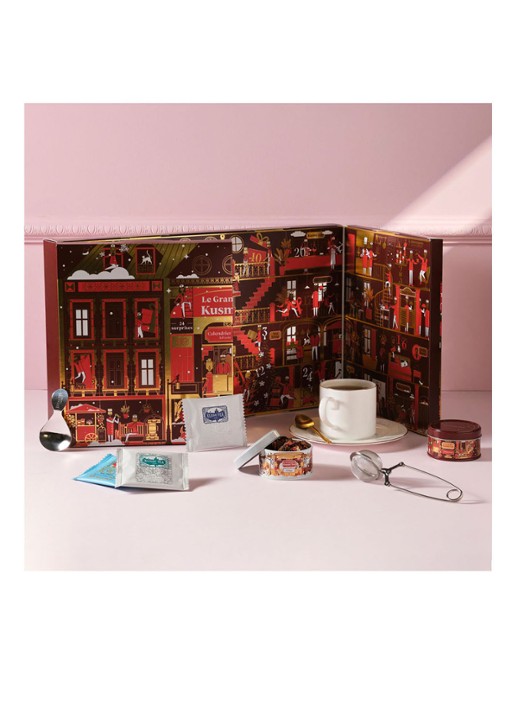 Kusmi Tea Organic adventskalender 2022 - detail 3 rood