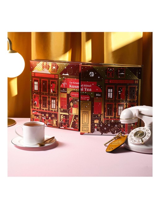 Kusmi Tea Organic adventskalender 2022 - detail 4 rood