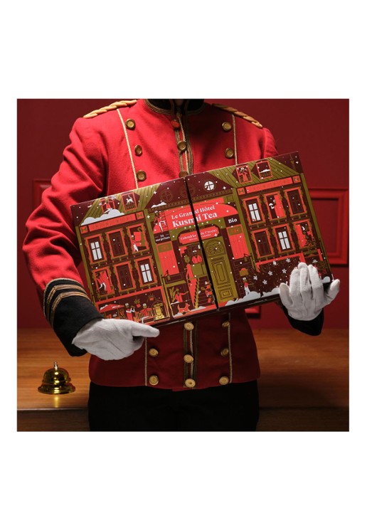 Kusmi Tea Organic adventskalender 2022 - detail 5 rood