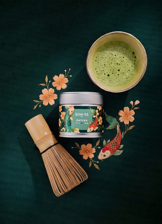 Kusmi Tea Premium Matcha 30 gram - achterkant 4 beige