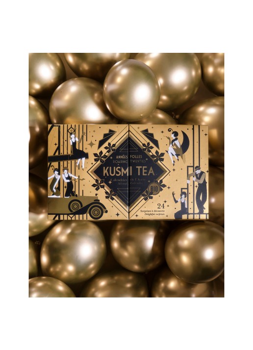 Kusmi Tea Tsarevna biologische thee adventskalender in Roaring Twenties editie 24 stuks - detail 6 goud