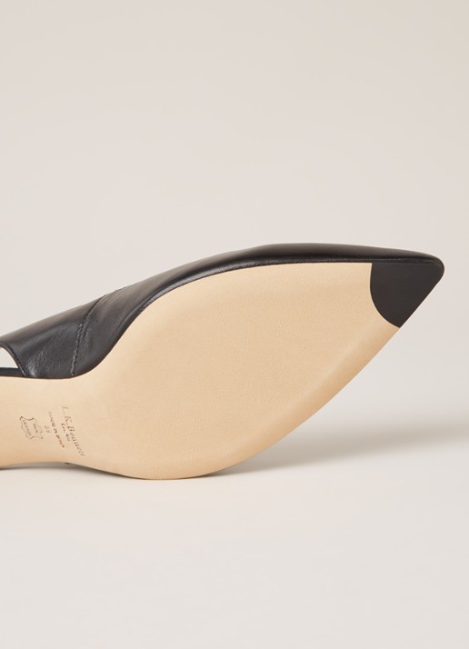 L.K.Bennett Irena slingback van leer  - detail 3 zwart