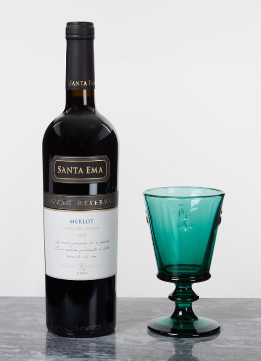 La Rochère Bee wijnglas 24 cl - voorkant 2 groen