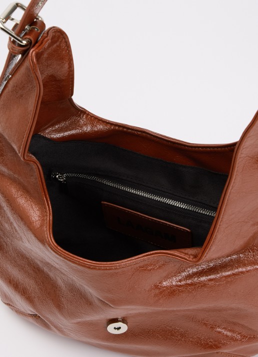 Laagam Vixen schoudertas met verstelbare schouderband - detail 3 bruin