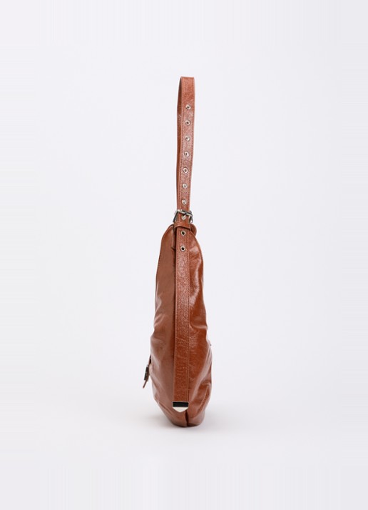 Laagam Vixen schoudertas met verstelbare schouderband - detail 4 bruin