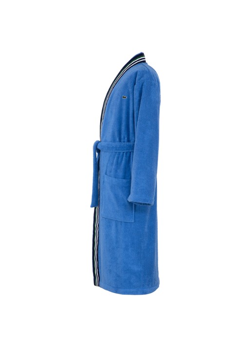 Lacoste Club badjas van  katoen - achterkant 3 blauw
