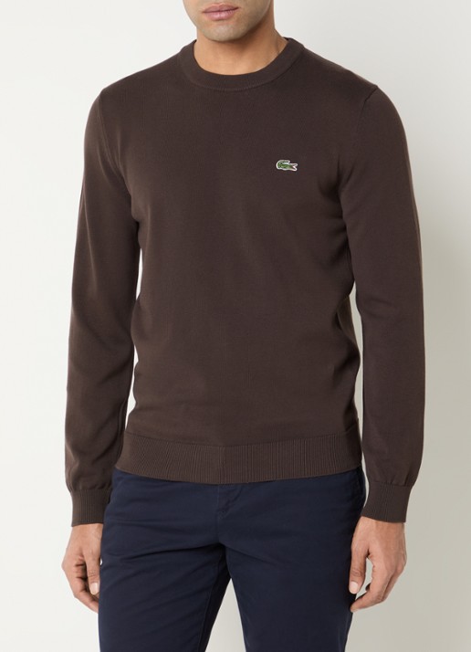 Lacoste Fijngebreide pullover met logo