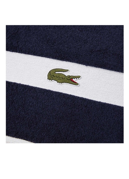 Lacoste L Casual badlaken - 450 gr/m2 - 70 x 140 cm - detail 3 blauw
