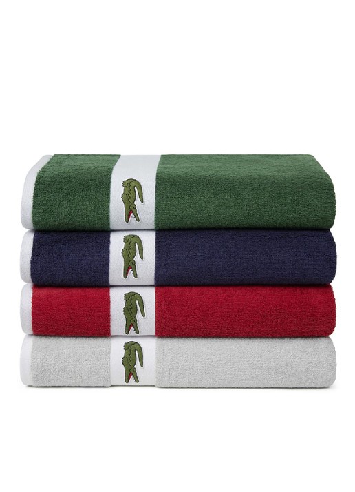 Lacoste L Casual badlaken - 450 gr/m2 - 70 x 140 cm - detail 5 groen