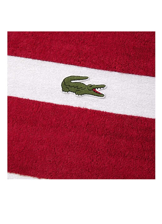 Lacoste L Casual badlaken - 450 gr/m2 - 70 x 140 cm - detail 3 steenrood
