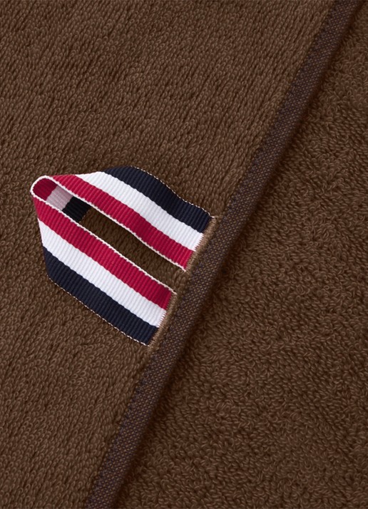 Lacoste L Casual badlaken - 450 gr/m2 - 90 x 150 cm - detail 3 bruin