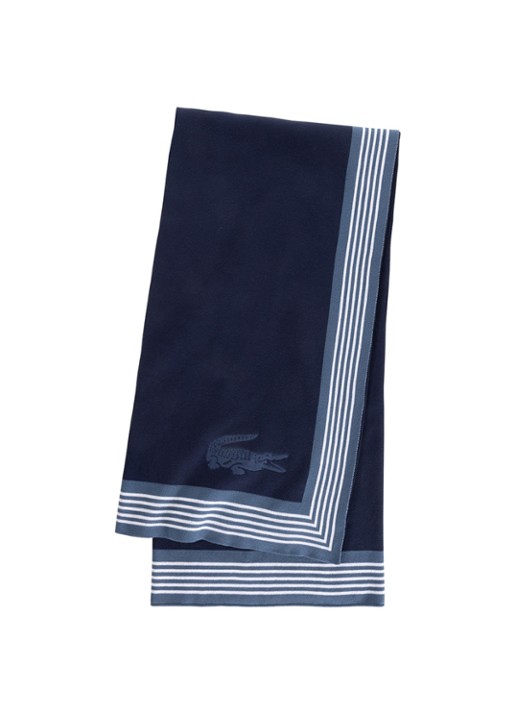 Lacoste L Frame plaid van katoen 130 x 170 cm