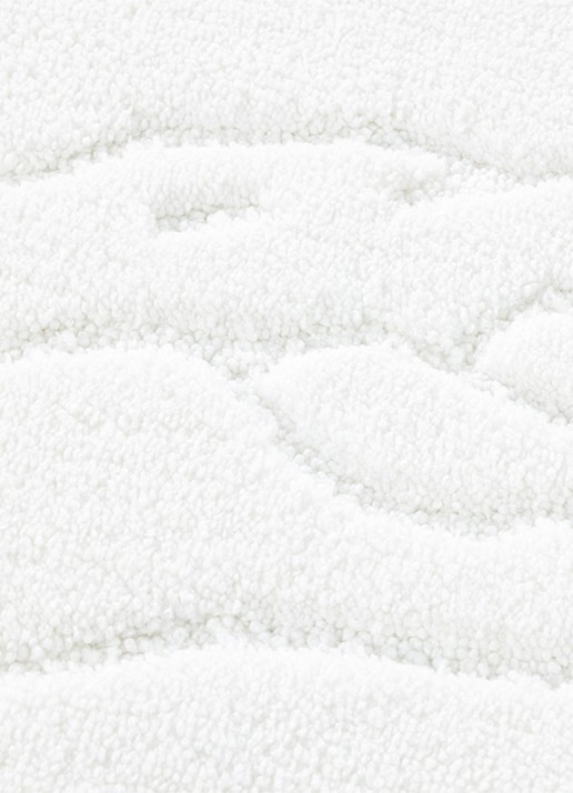 Lacoste L Héritage badmat 50 x 80 cm - voorkant 2 wit