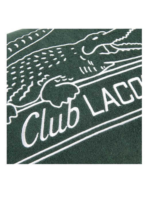 Lacoste L Le Club sierkussenhoes 33 x 57 cm  - detail groen
