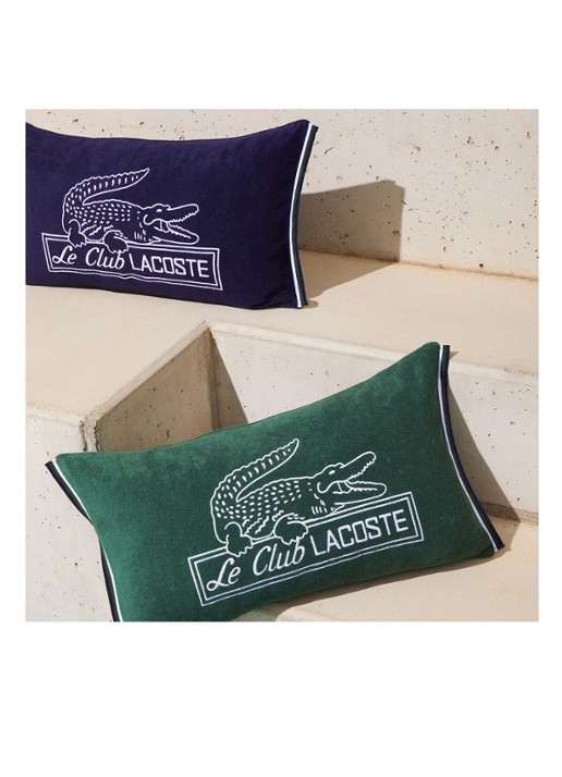 Lacoste L Le Club sierkussenhoes 33 x 57 cm  - detail 5 groen