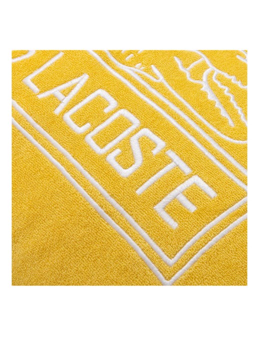 Lacoste L Le Club sierkussenhoes 33 x 57 cm  - detail geel