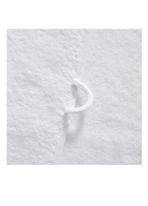 Lacoste L Lecroco badhanddoek - 600 gr/m2 - 50 x 100 cm - achterkant 3 wit