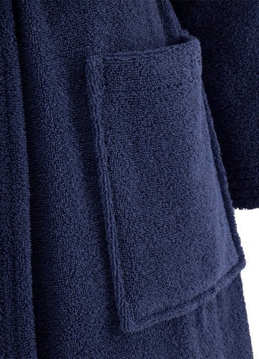 Lacoste L Lecroco badjas - unisex - detail 3 donkerblauw