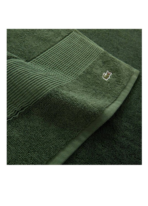 Lacoste L Lecroco badlaken - 600 gr/m2 - 100 x 150 cm - detail 3 groen