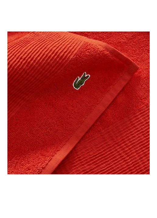 Lacoste L Lecroco badlaken - 600 gr/m2 - 100 x 150 cm - achterkant 5 diepzwart