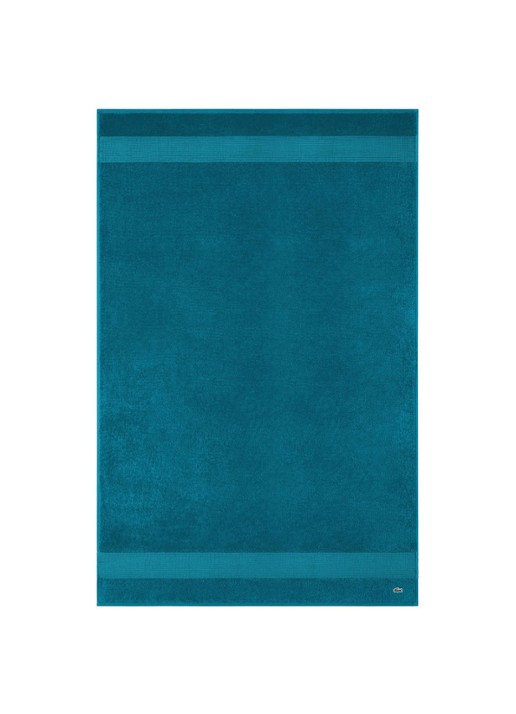 Lacoste L Lecroco badlaken - 600 gr/m2 - 100 x 150 cm - voorkant turquoise