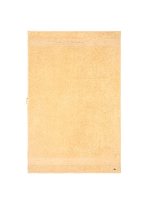 Lacoste L Lecroco badlaken - 600 gr/m2 - 100 x 150 cm - voorkant beige