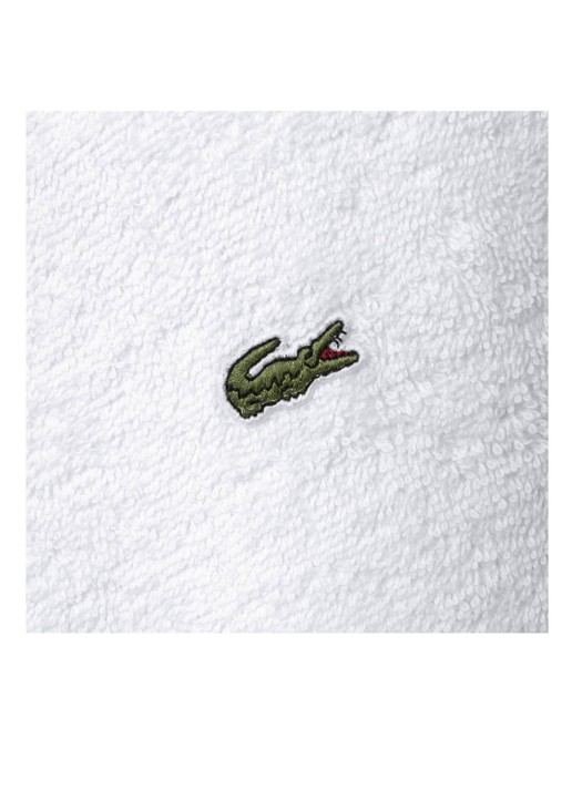 Lacoste L Lecroco badlaken - 600 gr/m2 -  70 x 140 cm - voorkant 6 wit