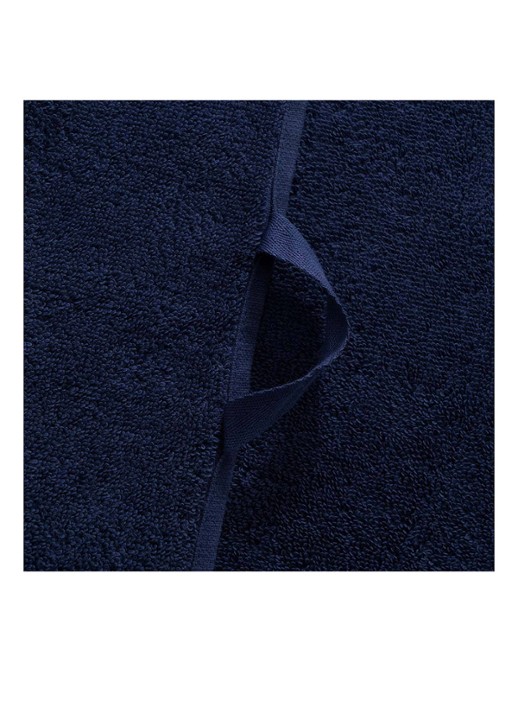 Lacoste L Lecroco badlaken - 600 gr/m2 -  70 x 140 cm - voorkant 4 donkerblauw