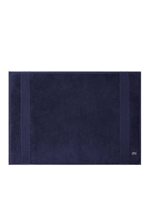 Lacoste L Lecroco badmat 50 x 70 cm - voorkant donkerblauw