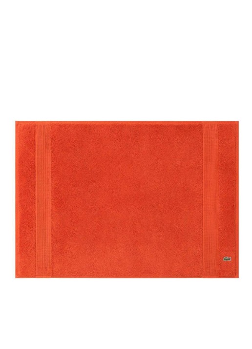 Lacoste L Lecroco badmat 50 x 70 cm - voorkant orange