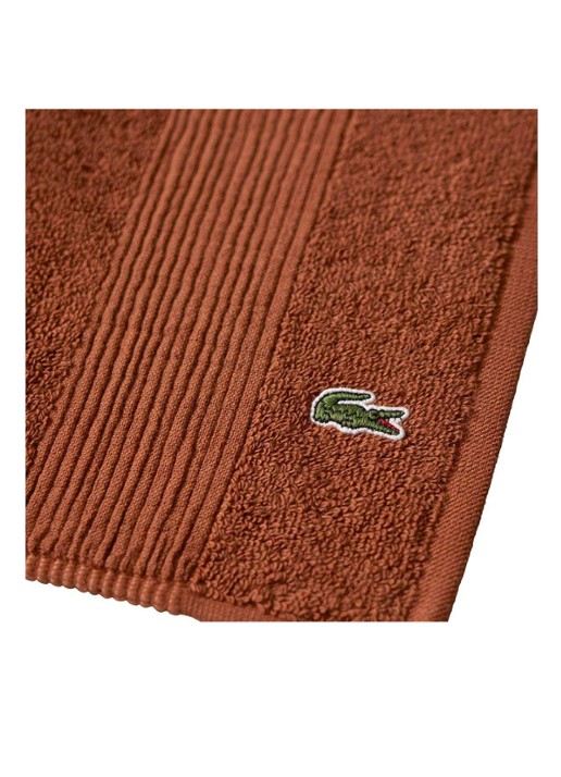Lacoste L Lecroco badmat 50 x 70 cm - voorkant 2 bruin