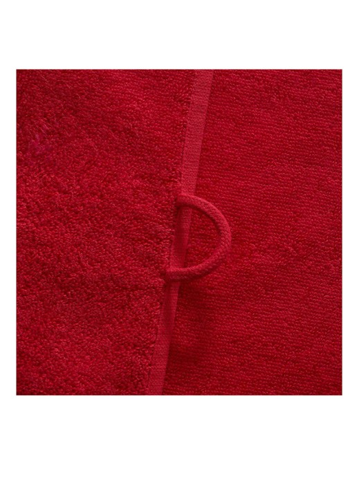 Lacoste L Lecroco gastendoek - 600 gr/m2 - 60 x 40 cm - voorkant 2 rood