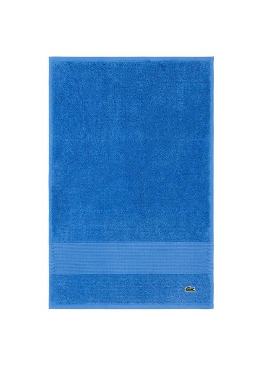 Lacoste L Lecroco gastendoek - 600 gr/m2 - 60 x 40 cm - voorkant 2 blauw