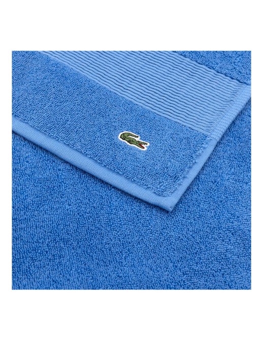 Lacoste L Lecroco gastendoek - 600 gr/m2 - 60 x 40 cm - voorkant 3 blauw