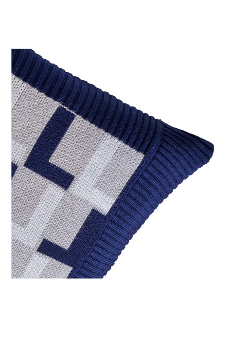 Lacoste L Logo kussensloop 45 x 45 cm - detail blauw