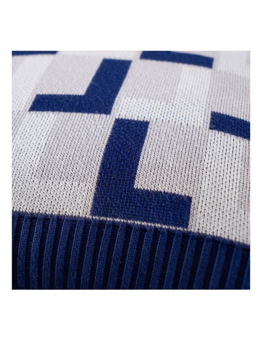 Lacoste L Logo kussensloop 45 x 45 cm - detail 2 blauw