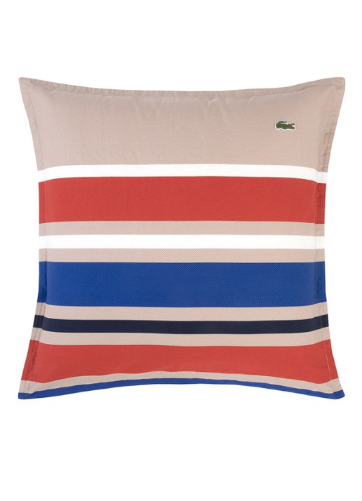 Lacoste L Luz kussensloop van katoensatijn 300 TC  - detail 4 multicolor