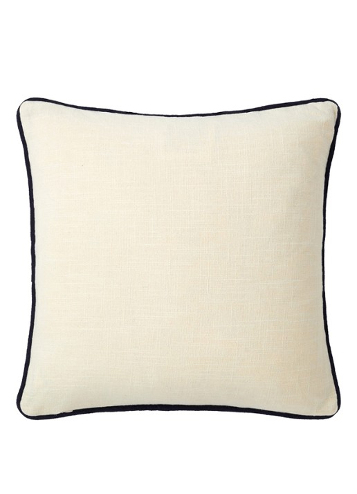 Lacoste L Player sierkussenhoes 45 x 45 cm - voorkant 2 creme