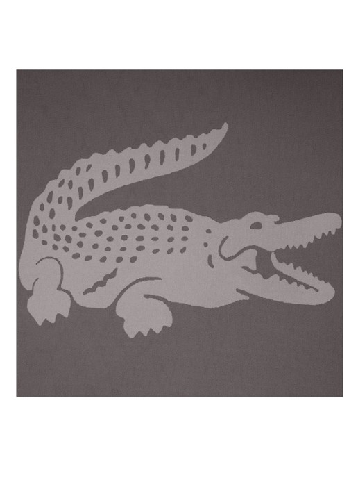 Lacoste L Reflet plaid 130 x 170 cm - achterkant 3 grijs