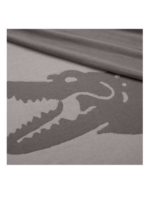 Lacoste L Reflet plaid 130 x 170 cm - detail 4 grijs