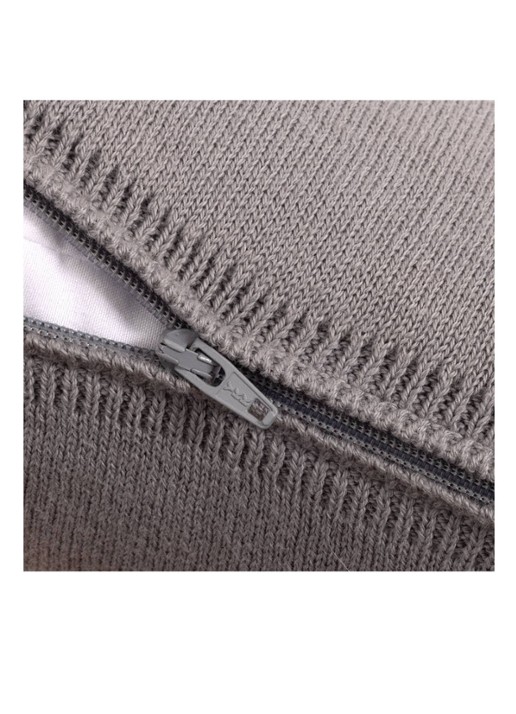 Lacoste L Reflet sierkussenhoes 45 x 45 cm - achterkant 3 grijs