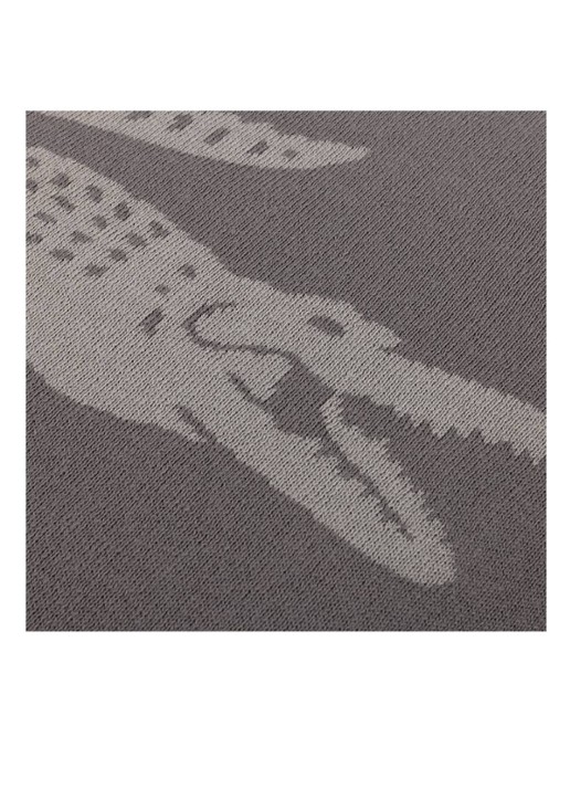 Lacoste L Reflet sierkussenhoes 45 x 45 cm - detail 4 grijs