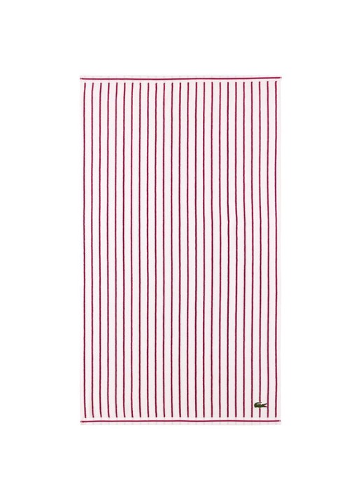 Lacoste L Reversible strandlaken van  katoen 90 x 160 cm - voorkant multicolor