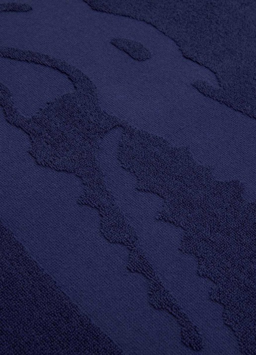 Lacoste L Sport strandlaken van  katoen - 90 x 160 cm  - achterkant donkerblauw