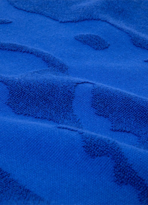 Lacoste L Sport strandlaken van  katoen - 90 x 160 cm  - detail 3 kobaltblauw